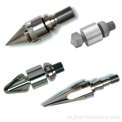 Conjunto de punta de tornillo de inyección con pulverización de aleación bimetálica